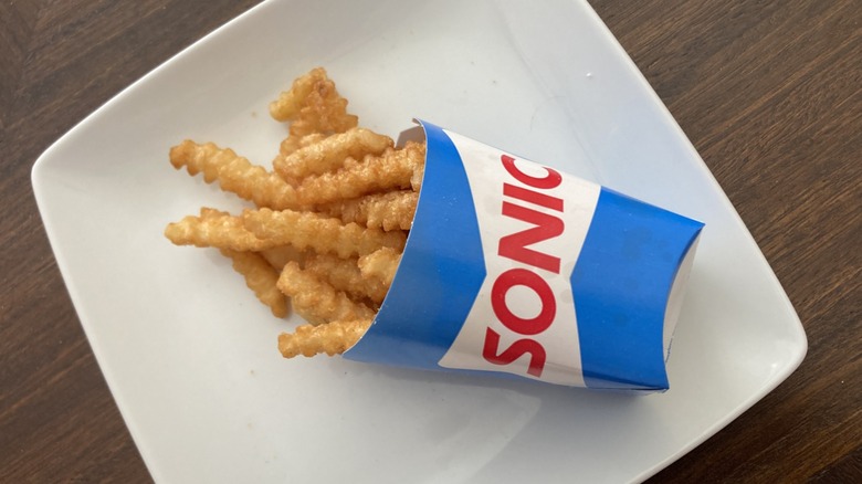 cup of Sonic crinkle fries
