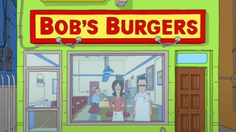 Bob and Linda staring in Bob's Burgers