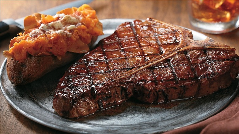 LongHorn Steakhouse steak and sweet potato