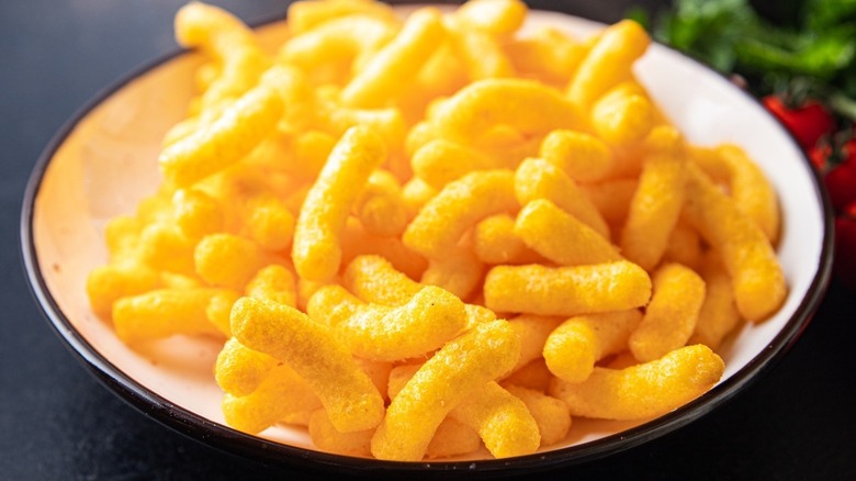 Cheetos in a bowl