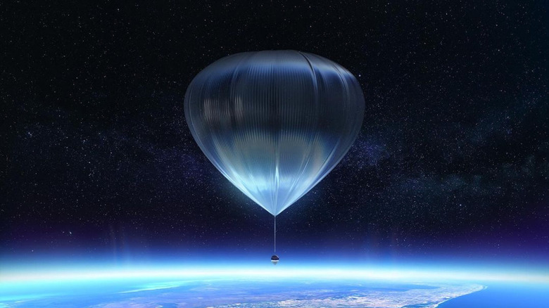 Space Perspective balloon in space