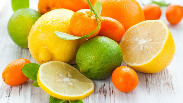 Assortment of citrus fruits