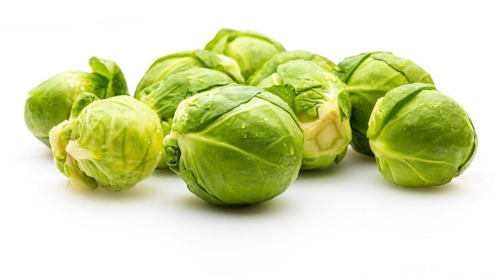 A photo of raw Brussels sprouts