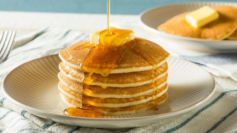 Stack of buttermilk pancakes