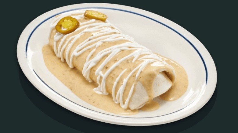 IHOP mummy burrito on plate