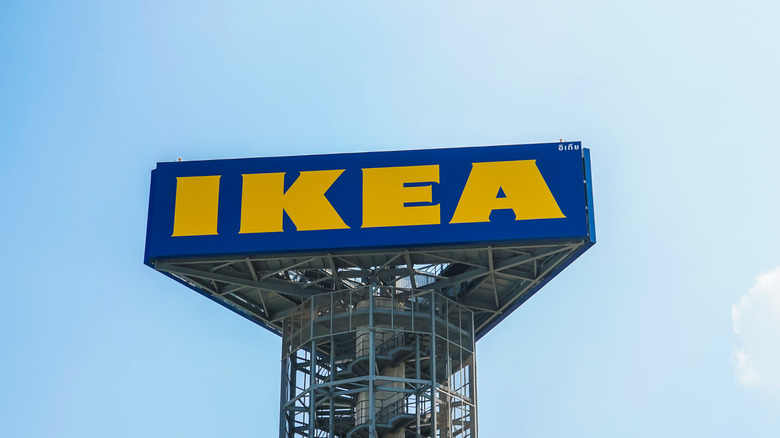 IKEA sign against blue sky