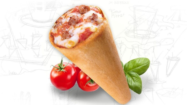 Pizza cone from Kona Pizza