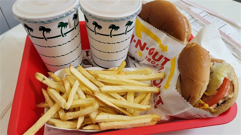 In-N-Out burger meal