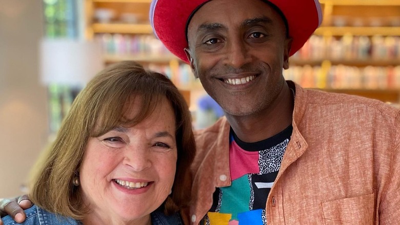 ina garten and marcus samuelsson smiling