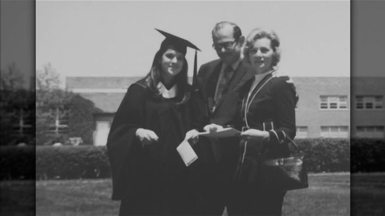 Ina Garten and her parents at her graduation