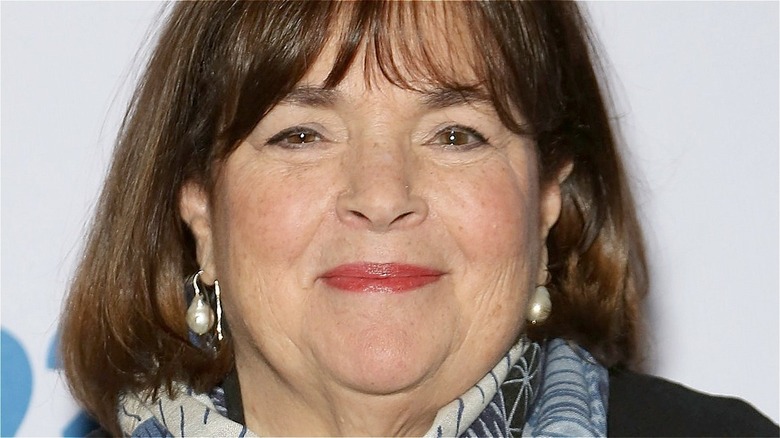 Ina Garten with hair down and slight smirk