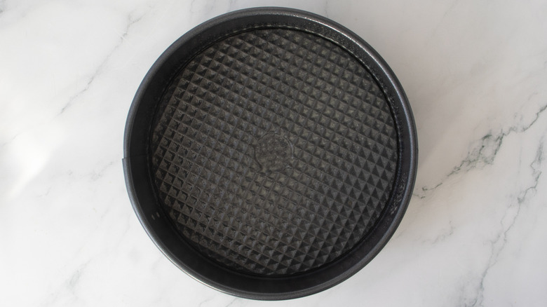 greased springform pan