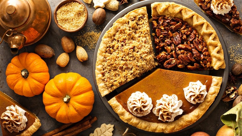 Autumn inspired pie varieties