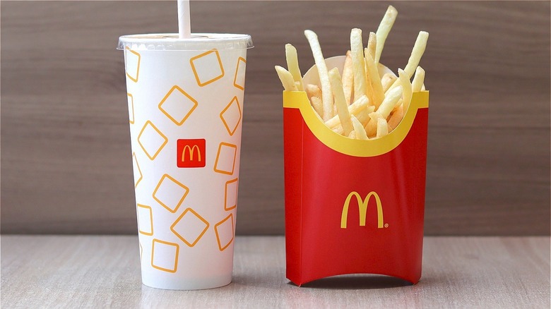 mcDonald's drink and fries