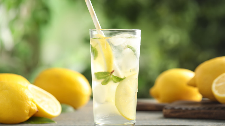 Lemon-infused cocktail