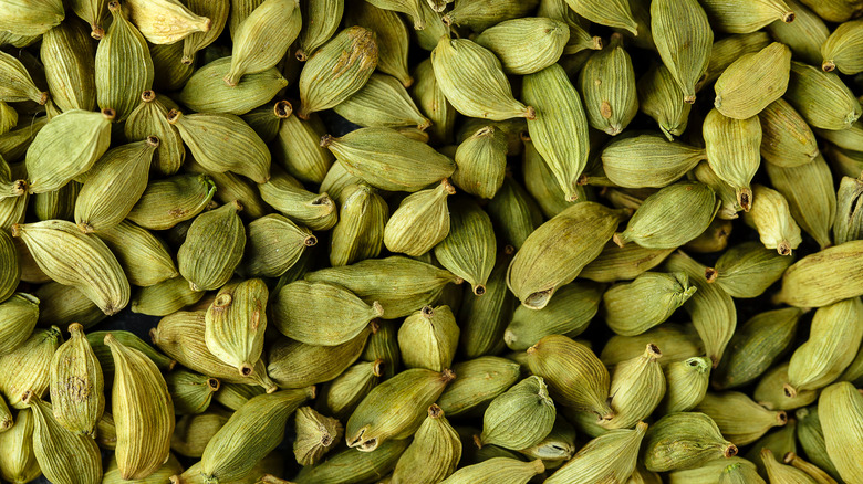 Cardamon pods close-up