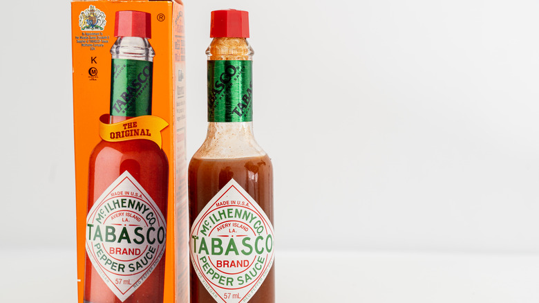Bottles of Tabasco