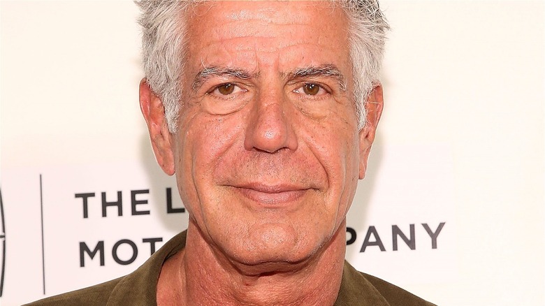 Anthony Bourdain on red carpet