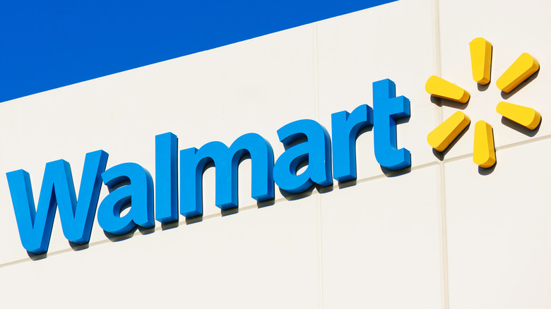 Walmart store sign and logo