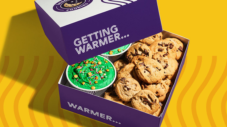 Insomnia Cookies Lucky Lil' Dippers in an open box