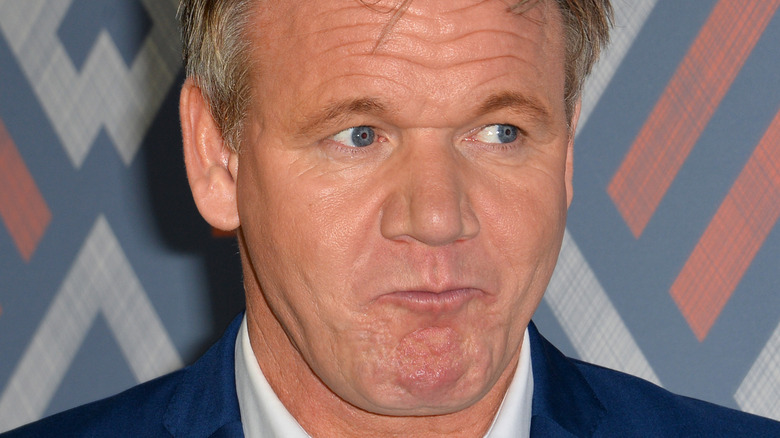 Gordon Ramsay in a blue suit