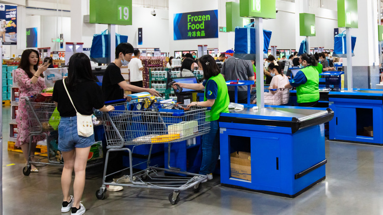 Shoppers at Sam's Club