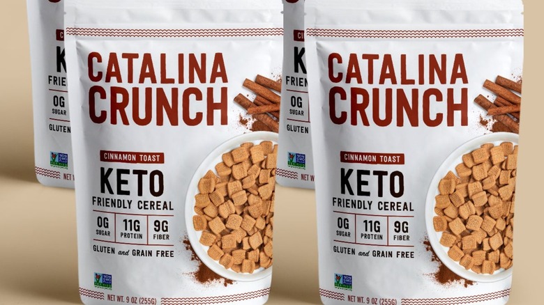 packages of keto cinnamon cereal