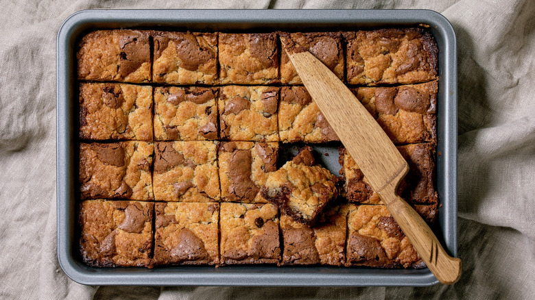 brookies in baking pan