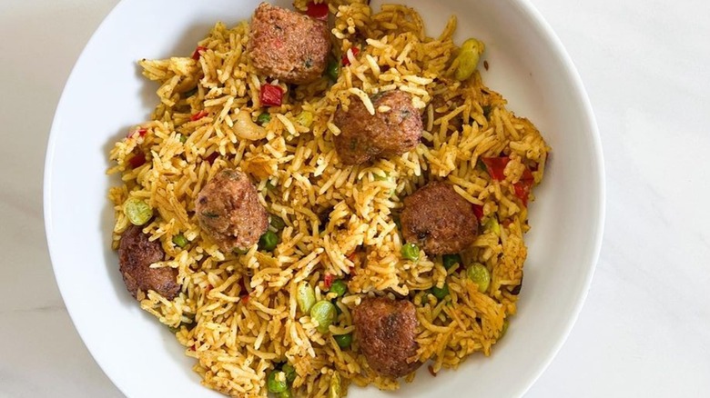 prepared Trader Joe's Vegetable Biryani