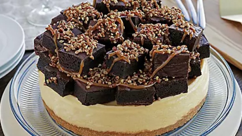 Sam's Club brownie-topped cheesecake