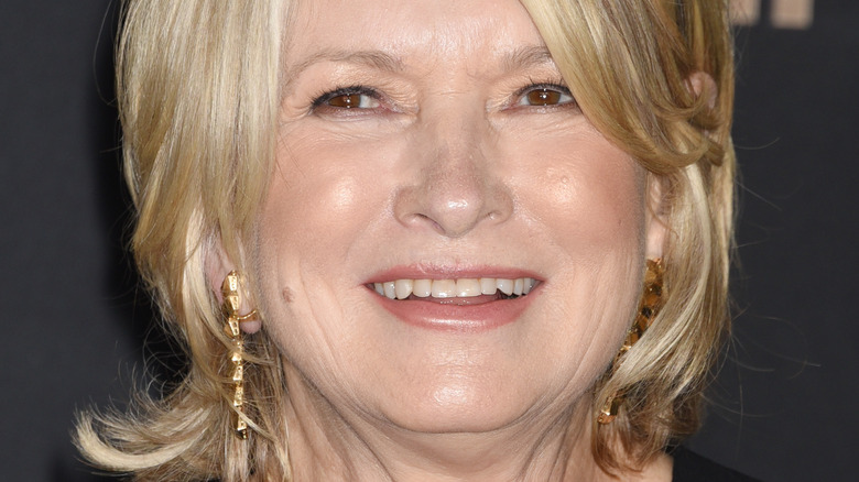 Close up of Martha Stewart with wide smile