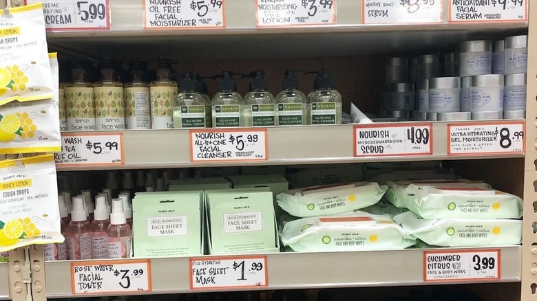 Trader Joe's beauty aisle