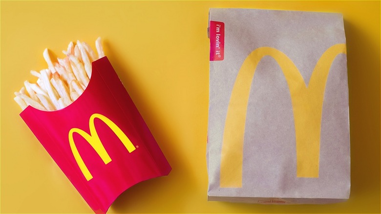 McDonald's fries and bag