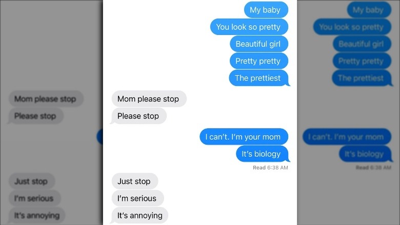 Text exchange between Alex Guarnaschelli and her daughter Ava