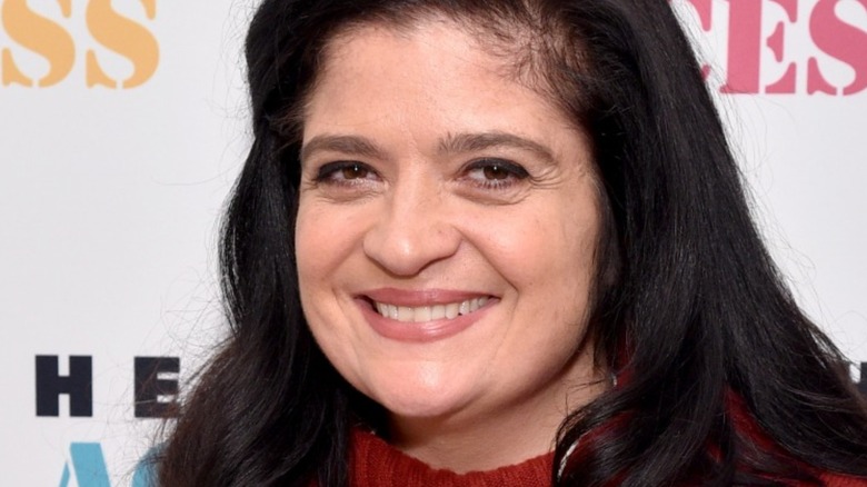 Alex Guarnaschelli red sweater