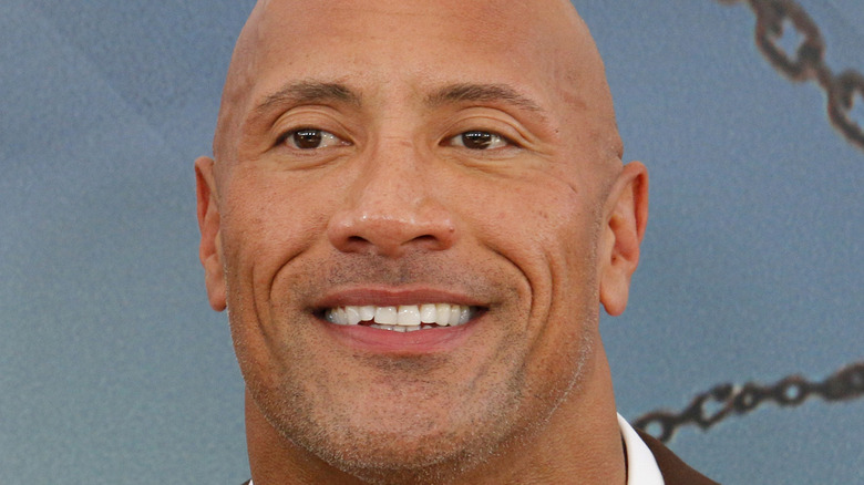 Dwayne Johnson smiling