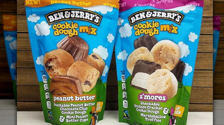Two bags of Ben & Jerry's snack mix