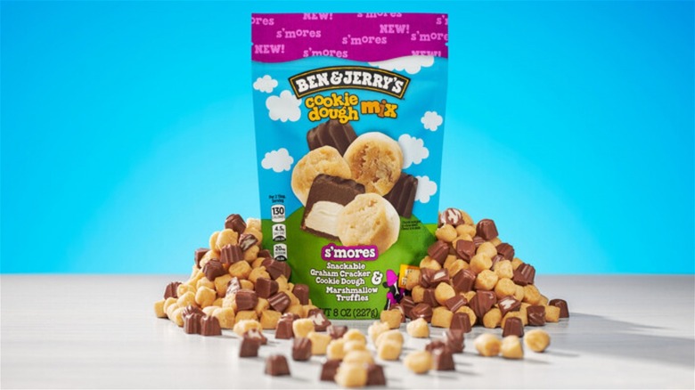 Bag of Ben & Jerrys cookie dough snack