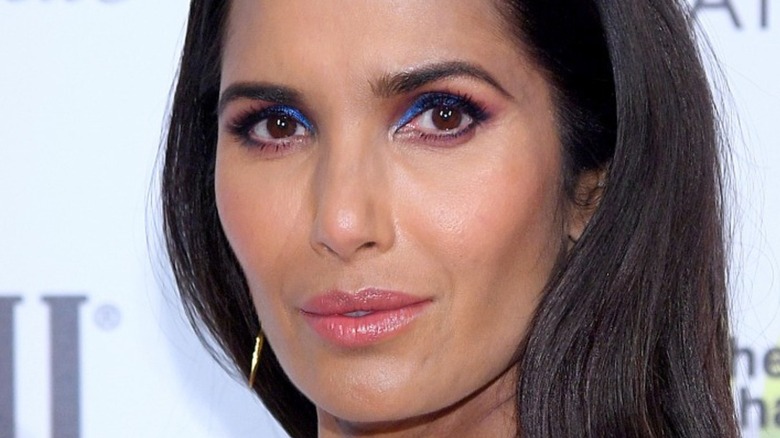 Padma Lakshmi smirking