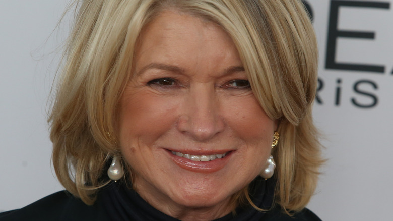 Martha Stewart smiling and looking to the side