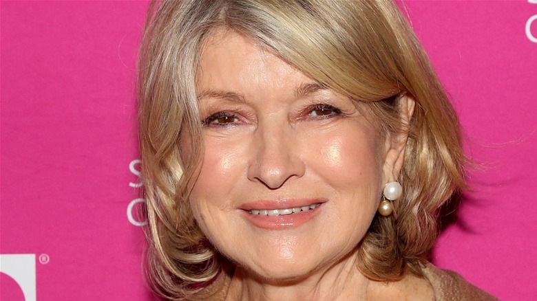 Martha Stewart smiling with earrings