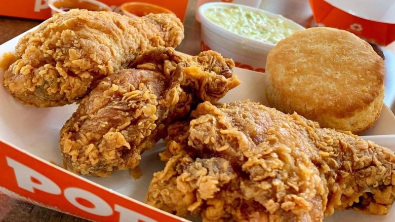 Popeyes chicken meal