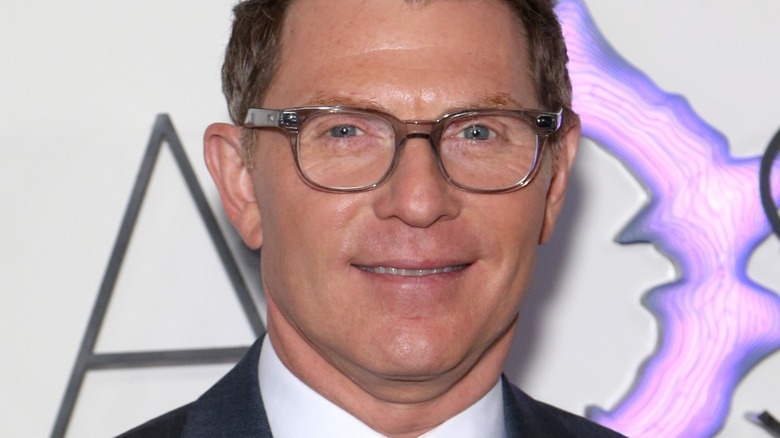 Bobby Flay wearing glasses