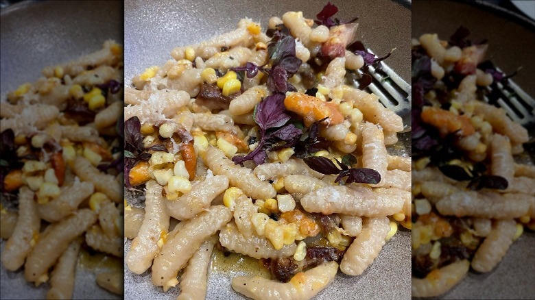 Cavatelli with corn dish