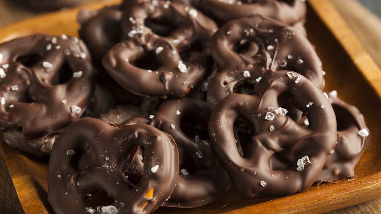 Chocolate covered pretzels