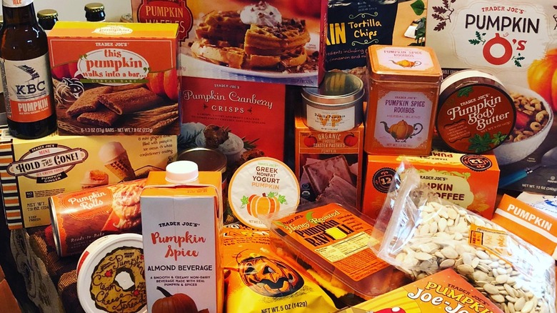 Trader Joe's fall pumpkin items