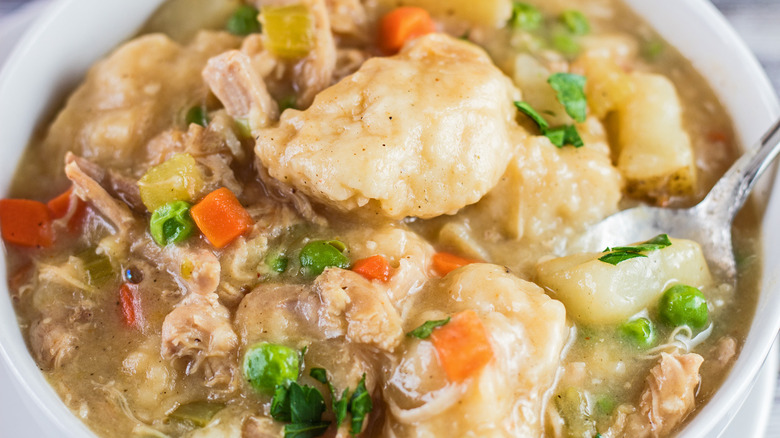 Instant Pot chicken dumplings