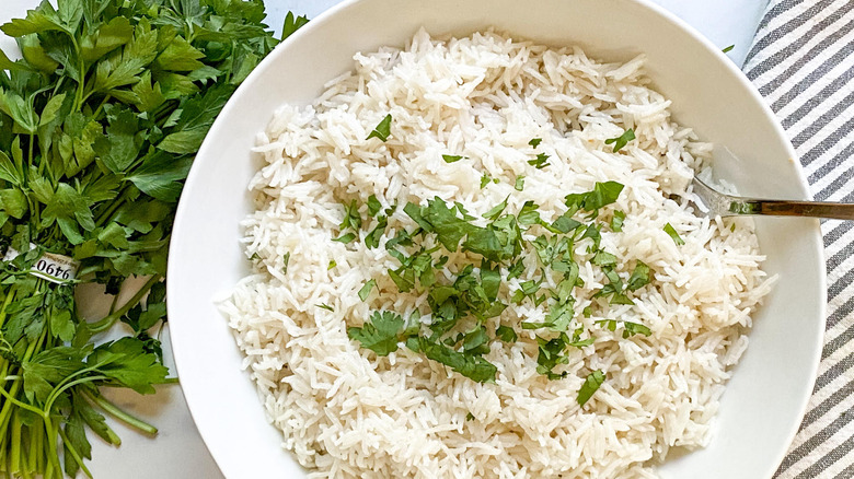 bowl of coconut rice