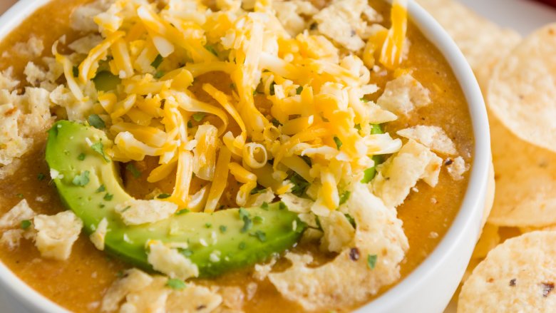 Chicken enchilada soup