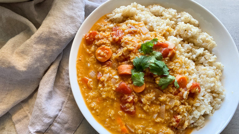 red lentil dal